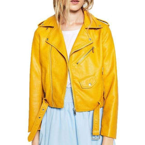 Leather Jacket with Zipper