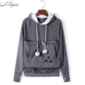 Pet Lovers Kangoroo Hoodies With Cuddle Pouch Colored