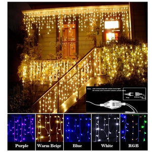 Christmas Garland LED Curtain Icicle String