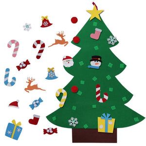 Kids DIY Felt Christmas Tree with Ornaments