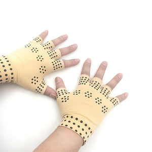 Magnetic Therapy Fingerless Gloves