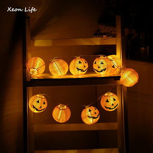 Pumpkin 10 Piece LED String Lights Halloween Decoration Set