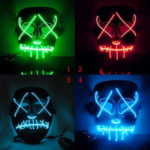 Halloween LED Light Up Party Mask