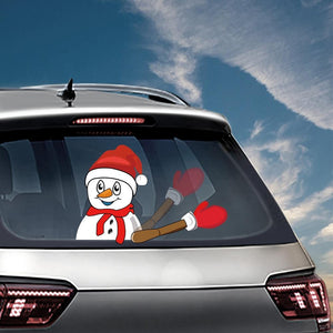 Waving Arm Christmas Car Wiper Sticker
