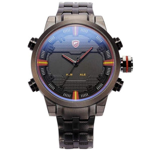 Sport Watch Dual Time Digital LED Date
